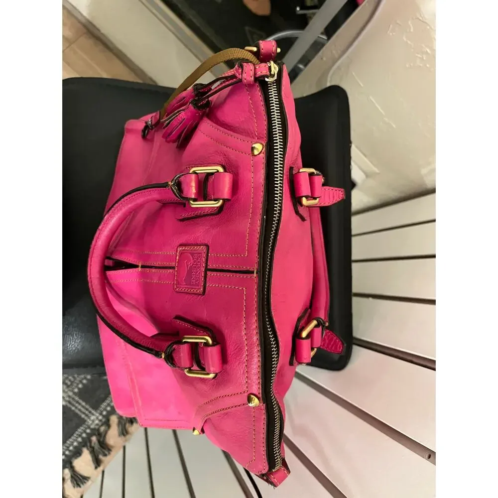Dooney & Bourke Florentine Clayton Satchel Hot Pink Large - Picture 5 of 14